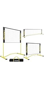 Portable Pickleball Net - 22 FT USAPA Regulation Size, Applies to Indoor & Outdoor & Driveway, Pickle Ball Net System with Carrying Bag