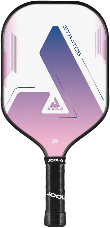 JOOLA Stratos or Essentials Pickleball Paddle – Reinforced Fiberglass Surface, Honeycomb Polypropylene Core, USAPA Approved, Durable & Beginner-Friendly Pickleball Racket with Comfortable Grip