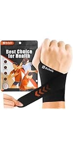 Wrist Brace,Wrist Support for Carpal Tunnel Pain Relief,Ulnar Wrist Brace Ultra-Thin Elastic for Tear,Wrist wraps Repetitive Wrist Use Injury,Fits Both Wrists