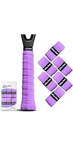 ALIEN PROS Tennis Racket Grip Tape - Precut and Dry Feel Tennis Grip - Tennis Overgrip Grip Tape Tennis Racket - Wrap Your Racquet for High Performance