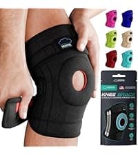 Modvel Compression Knee Brace for Women & Men, 2-Pack Knee Brace for Running Knee Pain, Knee Support Compression Sleeve, Workout Sports Knee Braces for Meniscus Tear, ACL & Arthritis Pain Relief