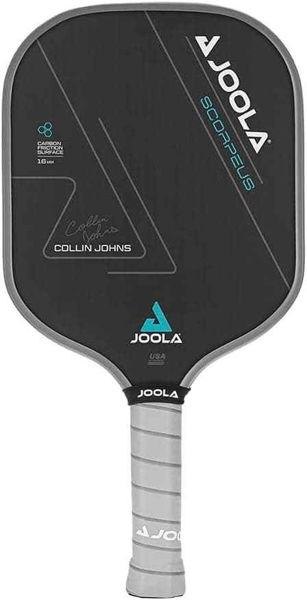 JOOLA Collin Johns or Anna Bright Scorpeus Pickleball Paddle w/Charged Surface Technology for Increased Power & Feel - Fully Encased Carbon Fiber Pickleball Paddle w/Larger Sweet Spot USAPA Approved