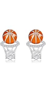 Sterling Silver Hypoallergenic Pickleball, Clarinet, Hockey, Basketball, Baseball, Roller Skating Earring - Music and Sport Jewelry Gifts for Women, Mother, Sport Lover