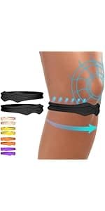 Fit Geno Patella Knee Brace for Women and Men, Patellar Tendon Support Strap with Side Stabilizers, Knee Band with Patella Gel Pads for Meniscus Tear Arthritis Pain Injury Running