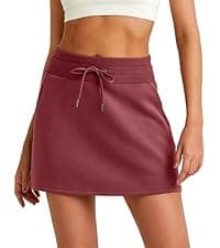 G4Free 15"/20" Tennis Skirts for Women Golf Skorts with Pockets High Waist Ruffle Athletic Skirt Inner Shorts