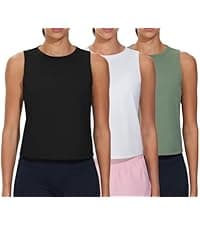 THE GYM PEOPLE Women's Workout Tops in Ice Silk Quick Dry Sleeveless
