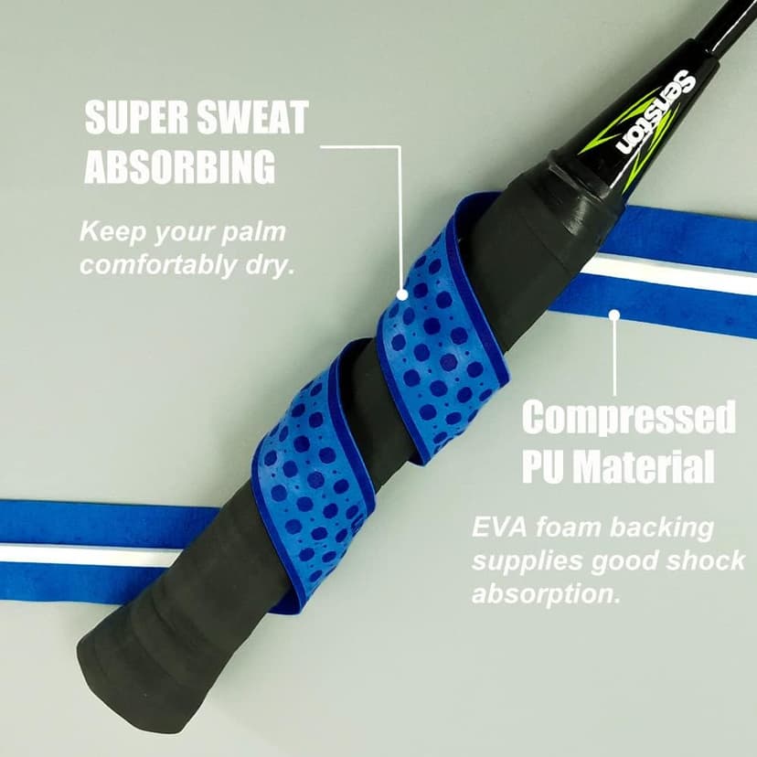Senston New Rackets Grip Anti Slip Perforated Super Absorbent Tennis Overgrip Badminton Overgrip Pickleballs Overgrip