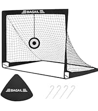 BAGAIL Badminton Net, Height Adjustable Kids Volleyball Net, Foldable Nylon Net 10 ft/14ft/17ft Wide, Tennis Net, Small Pickleball Net for Backyard Game and Indoor Outdoor Use, Easy Setup