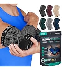 Modvel Compression Knee Brace for Women & Men, 2-Pack Knee Brace for Running Knee Pain, Knee Support Compression Sleeve, Workout Sports Knee Braces for Meniscus Tear, ACL & Arthritis Pain Relief