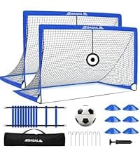 BAGAIL Badminton Net, Height Adjustable Kids Volleyball Net, Foldable Nylon Net 10 ft/14ft/17ft Wide, Tennis Net, Small Pickleball Net for Backyard Game and Indoor Outdoor Use, Easy Setup