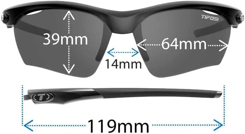 Tifosi Vero Sport Sunglasses Unisex - Ideal For Baseball, Cricket, Cycling, Golf, Hiking, Running, Tennis & Pickleball