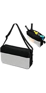 Cosmos Pickleball Ball Holder Adjustable Hanging Bag for PickleBall Nets, Foldable Storage Basket Mesh Net Pouch for Holding 6 Balls