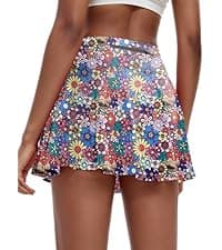 Oyamiki Women's Active Athletic Skort Lightweight Tennis Skirt Perfect for Running Training Sports Golf