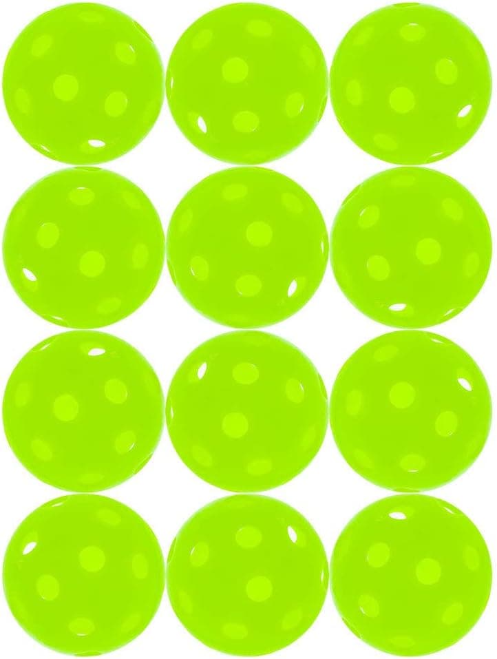 Jugs Sports Pickleballs, Vision Enhanced Green, 1 Dozen