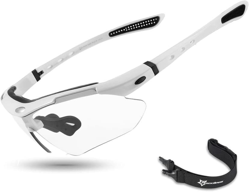 ROCKBROS Pickleball Glasses for Men & Women – ANSI Z87.1 Certified Safety Glasses, UV400 Protection & Interchangeable Strap