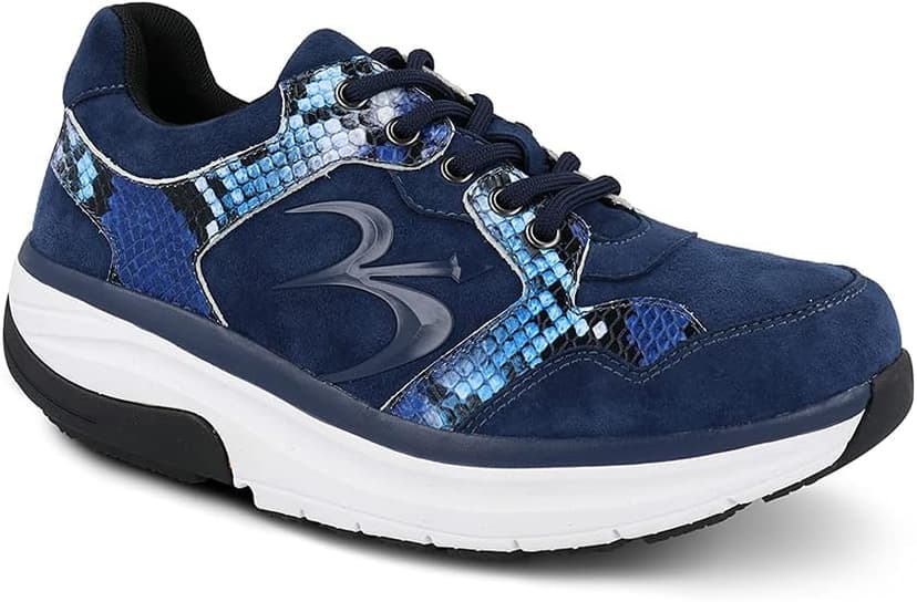 Gravity Defyer Women's G-Defy Silvanit Athletic Shoes - Hybrid VersoShock Proven Performance Shock-Absorbing Leather Pain Relief Shoes