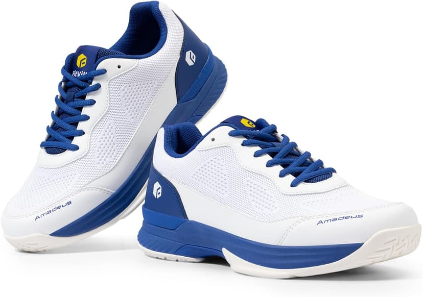FitVille Wide Pickleball Shoes for Men Tennis Shoes Sneakers for All Court Racquetball Athletic Shoes for Racquet Sport | Arch Support & Wide Toe Box