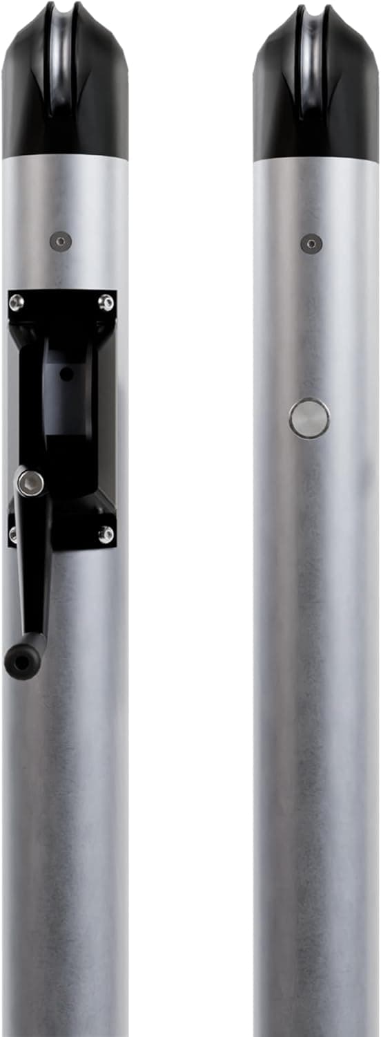 Dominator In Ground Pickleball System - Includes Two Heavy Duty Pickleball Posts with Net and Sleeves - Aluminum, Rust Free, and Follows USAPA Standards