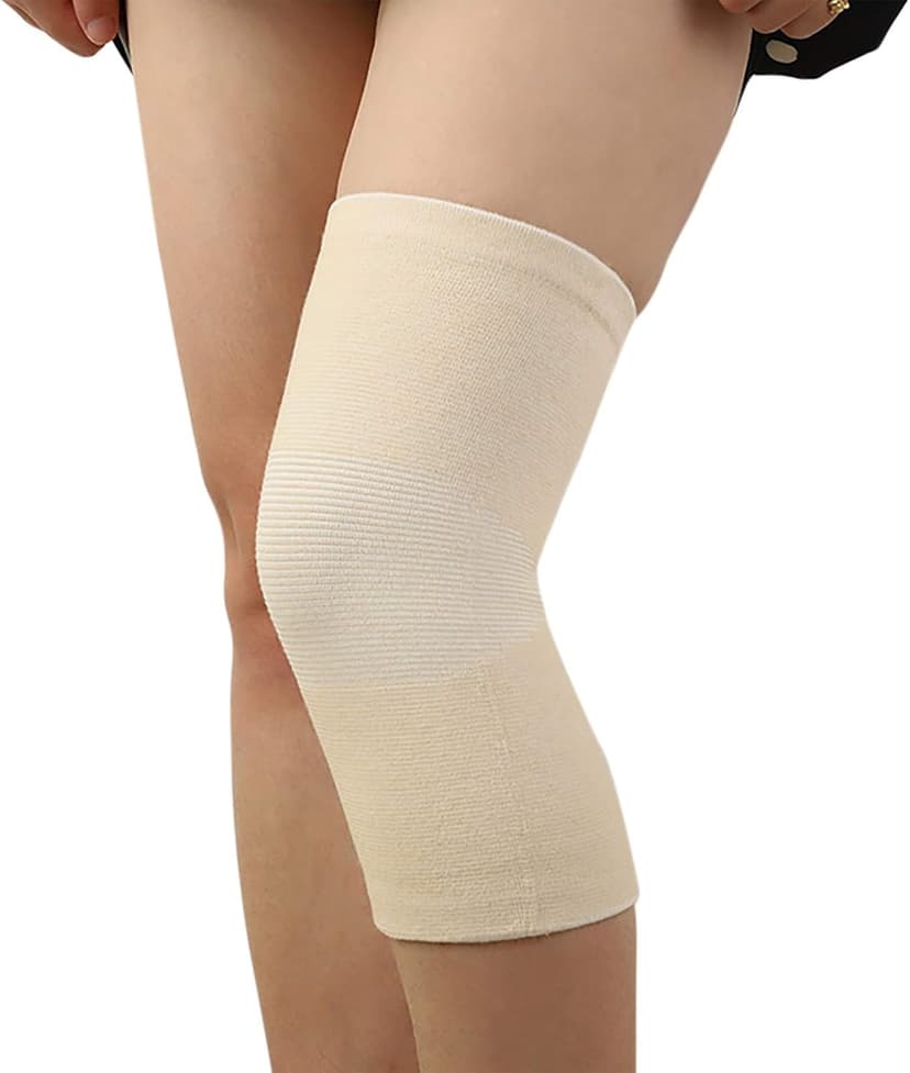 JUMISEE (One Pair Cotton Knee Sleeves for Knee Support, Circulation Improvement & Pain Relief Compression Knee Brace