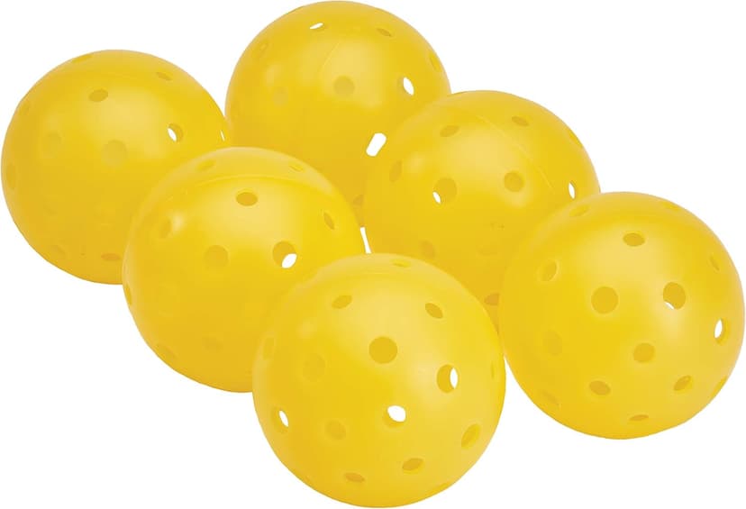 TOURNA Strike Outdoor Pickleballs (6 Pack) - USAPA Approved, Yellow