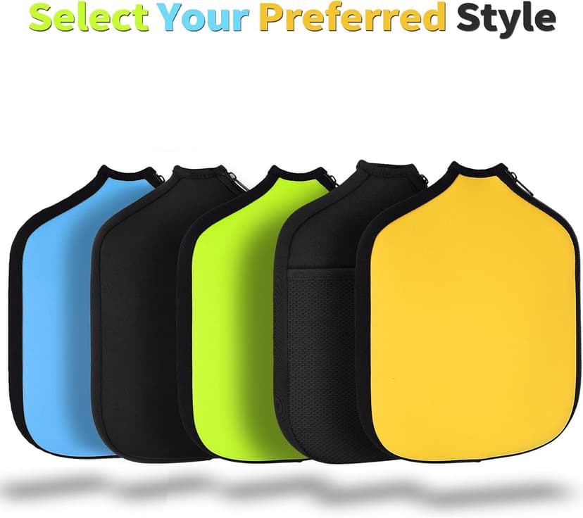 Pickleball Paddle Cover, Universal Case Size - 8.6 x 12.2 inches Racket Sleeve, Compatible with Most USAPA Standard and Elongated Pickball Paddles