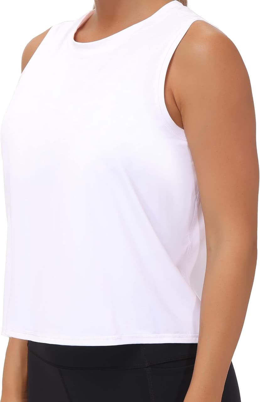 THE GYM PEOPLE Women's Workout Tops in Ice Silk Quick Dry Sleeveless