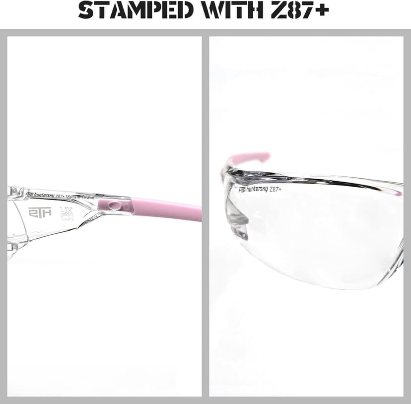 ANSI Z87.1 Anti-Fog Wrap-Around Clear Safety Glasses, Pickleball lab chemistry goggles with Scratch Resistant