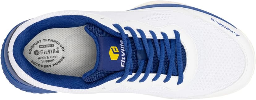 FitVille Wide Pickleball Shoes for Men Tennis Shoes Sneakers for All Court Racquetball Athletic Shoes for Racquet Sport | Arch Support & Wide Toe Box
