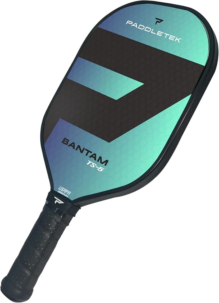 Paddletek Bantam TS-5 Pickleball Paddle | Professional Pickleball Paddles with Honeycomb Core, Textured Fiberglass Epoxy Hybrid Surface, Bantam PolyCore & High Tack Performance Grip | USAPA Approved
