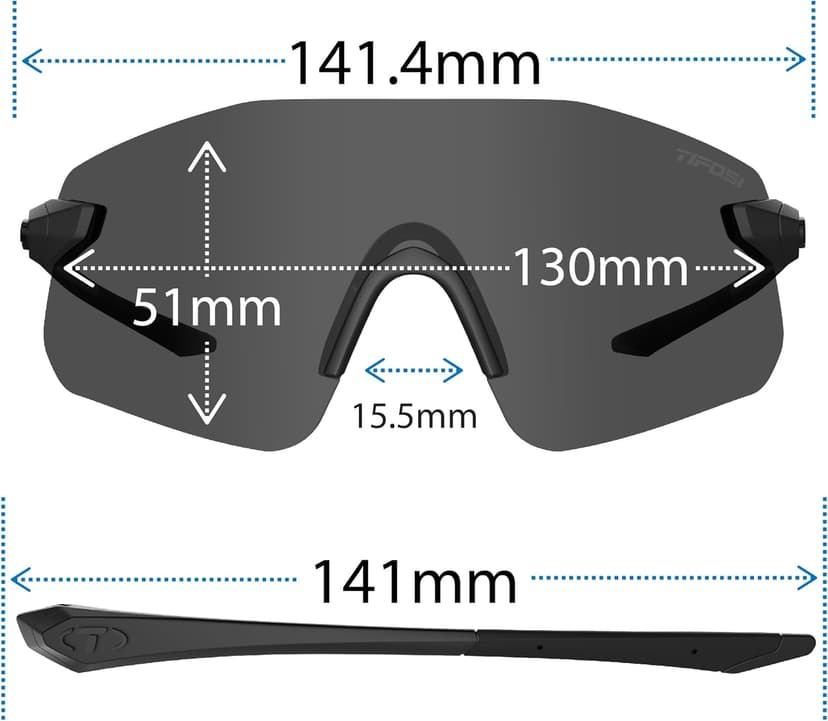 Tifosi Vogel SL Sport Sunglasses Men & Women - Ideal For Baseball, Cycling, Cricket, Golf, Hiking, Running