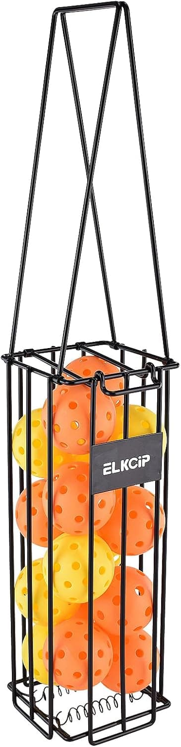 Portable Pickleball & Tennis Ball Collector - Pickleball Retriever Basket Carrier Gatherer Picker Hopper Container for Picking and Storage Training Tool for Ball