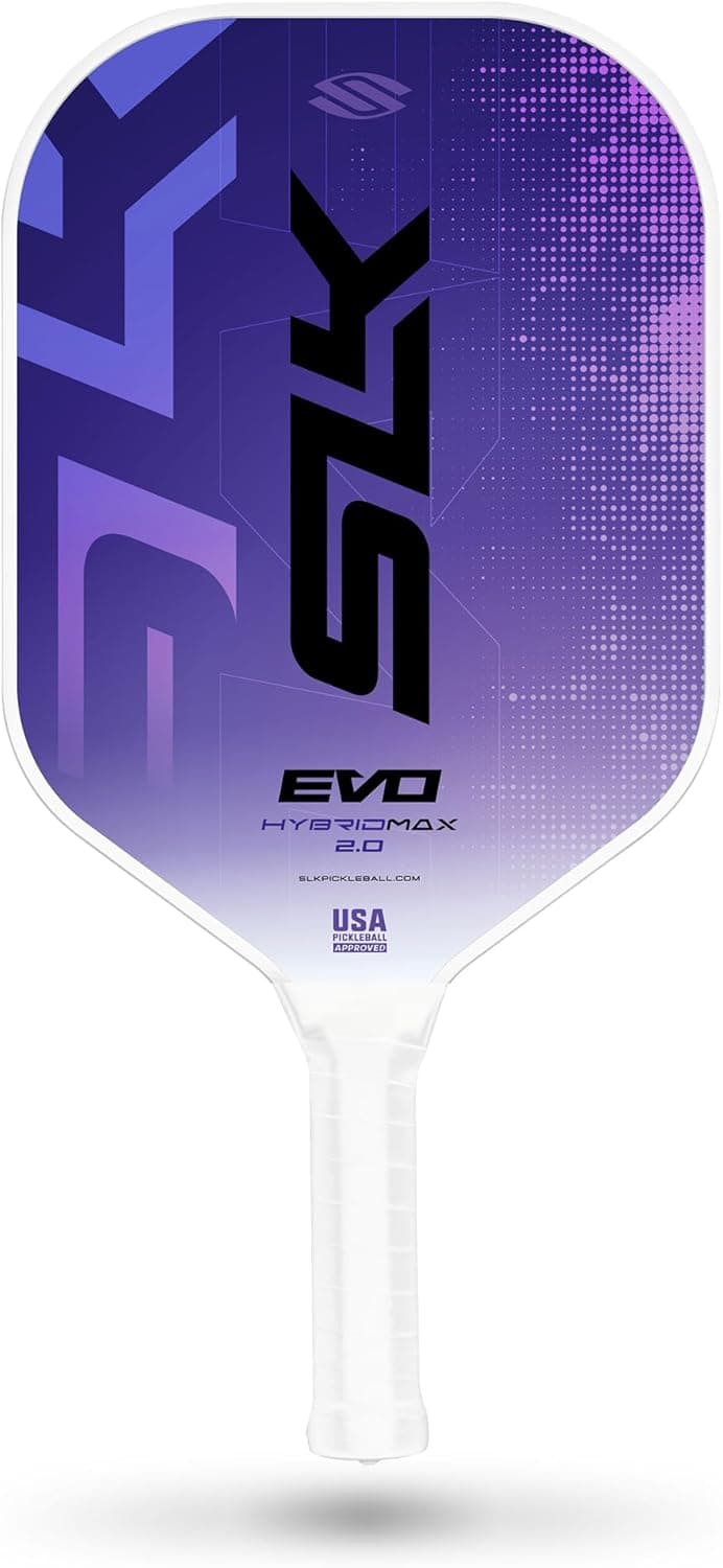 SLK Latitude 2.0 Pickleball Paddle | G4 Graphite Pickleball Paddle Face | Rev-Core+ Technology with SpinFlex Surface | Redesigned for Performance and Control