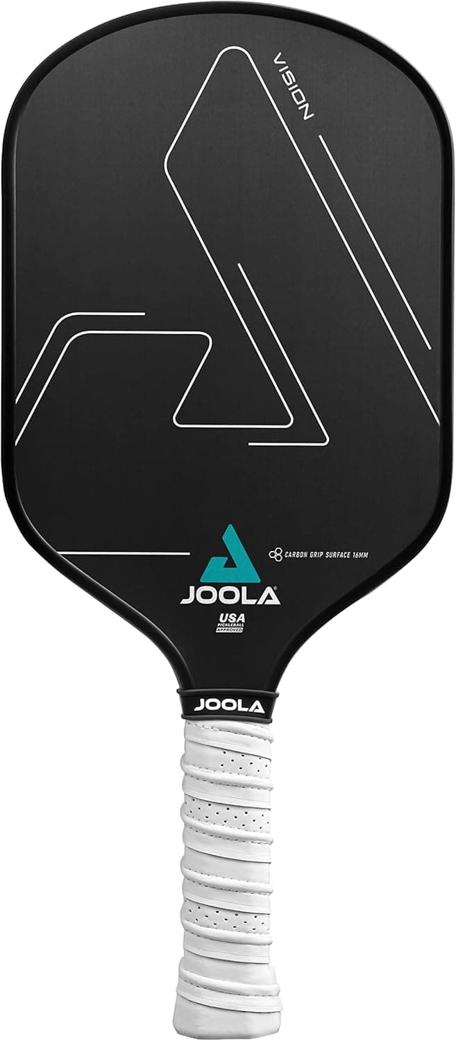 Joola Vision Pickleball Paddle with Textured Carbon Grip Surface Technology for Maximum Spin and Control with Added Power - Polypropylene Honeycomb Core Pickleball Racket