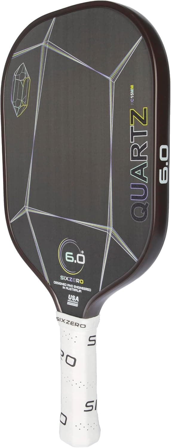Quartz Pickleball Paddle - Affordable, Premium Construction, Raw Carbon