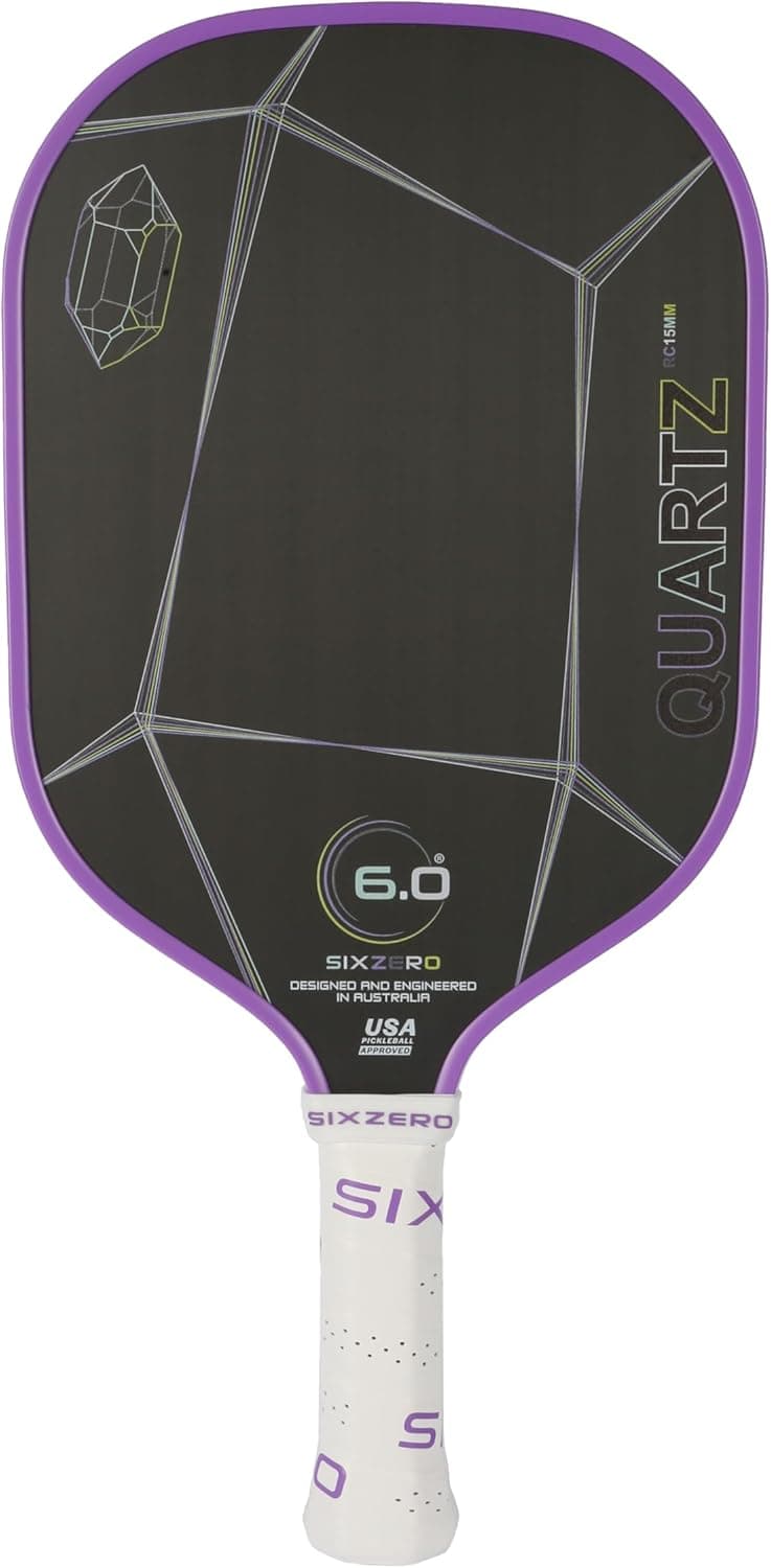 Quartz Pickleball Paddle - Affordable, Premium Construction, Raw Carbon