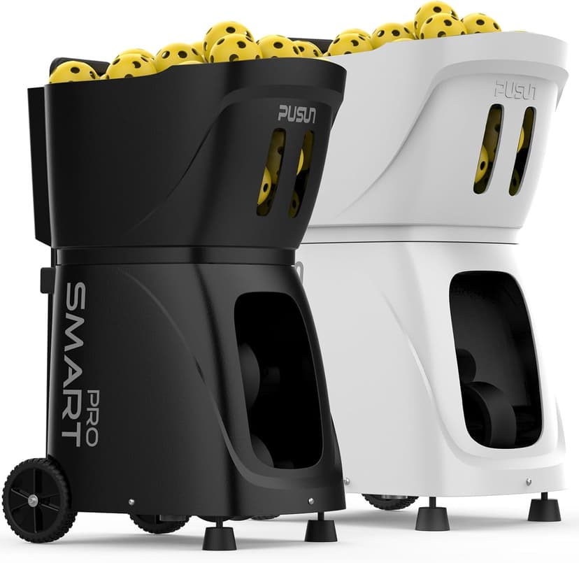 PP Smart PRO Pickleball Machine - 85+ Ball Capacity, 4-6hr Battery, 20-120km/h Speed, 26M Range, App & Remote Control, 5-45° Angle - Perfect for Training, Club & School Coaching