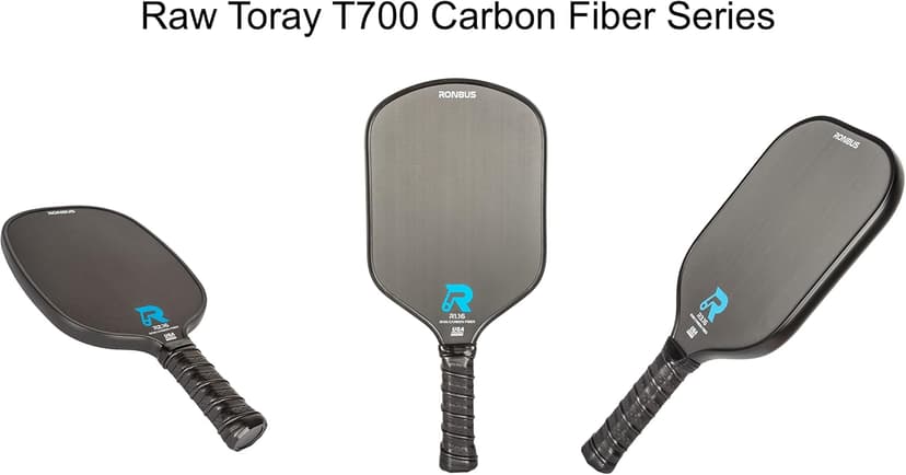 R1.16/R2.16/R3.16 Raw Toray T700 Carbon Fiber Pickleball Paddle with 16 mm Polypropylene Honeycomb Core