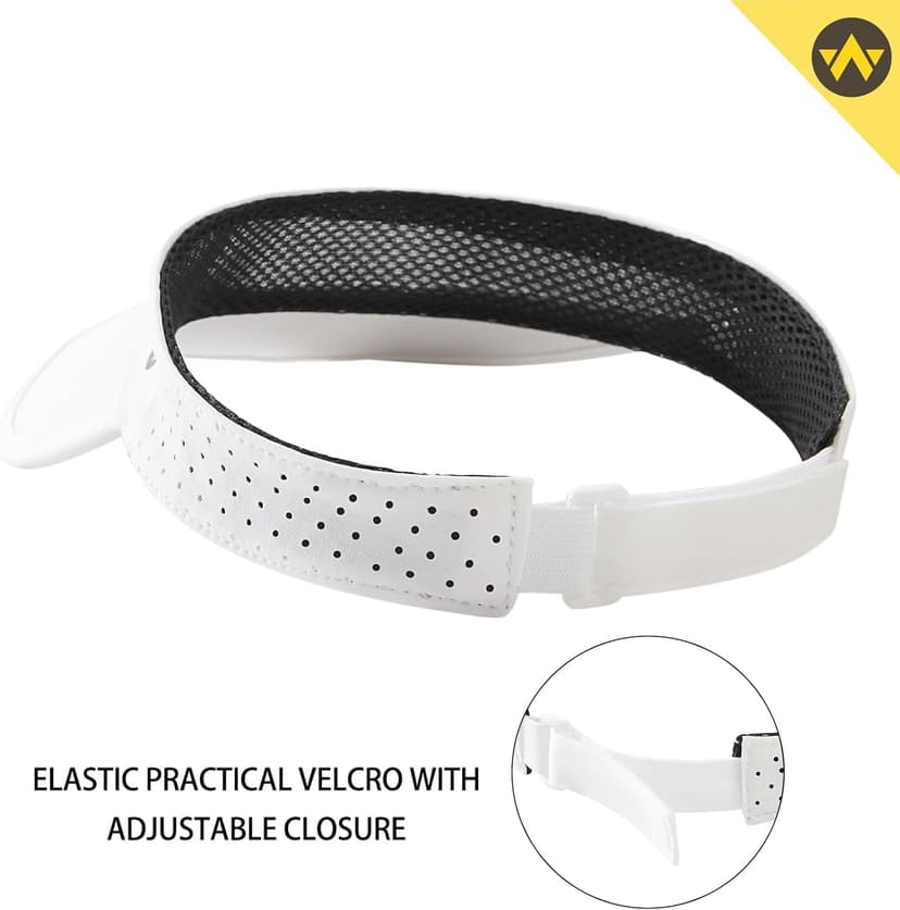 WANDER Sports Sun Visor Hats Adjustable Running Golf Tennis Mesh Folding Cap for Women Men