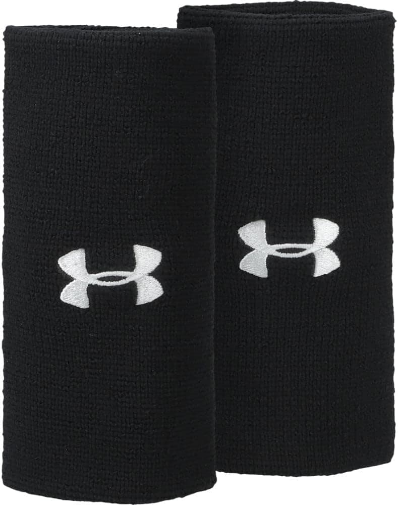 Under Armour Adult 6-inch Performance Wristband 2-Pack