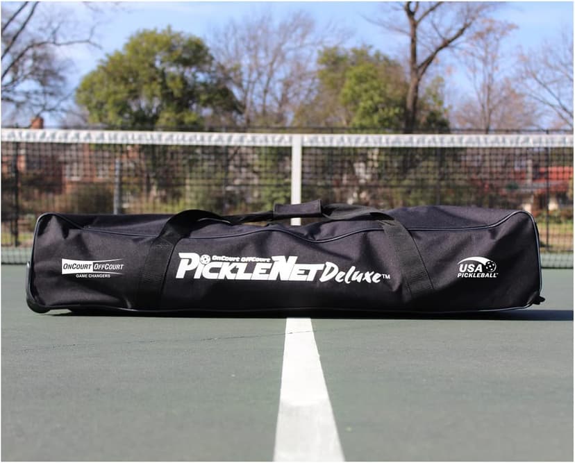 PickleNet Deluxe TAPND 22'x 34" Oval Tubing Locking Wheels Pickleball Net System