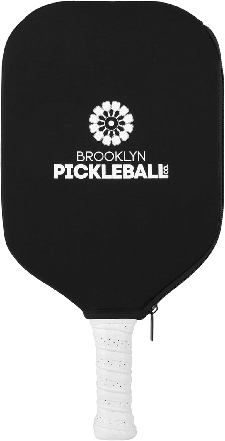 Brooklyn Pickleball Co. | Pickle Ball Paddle Cover | 13mm or 14mm Paddles up to 8" Wide | Single Case | Racket Sleeve | Protective Head Cover