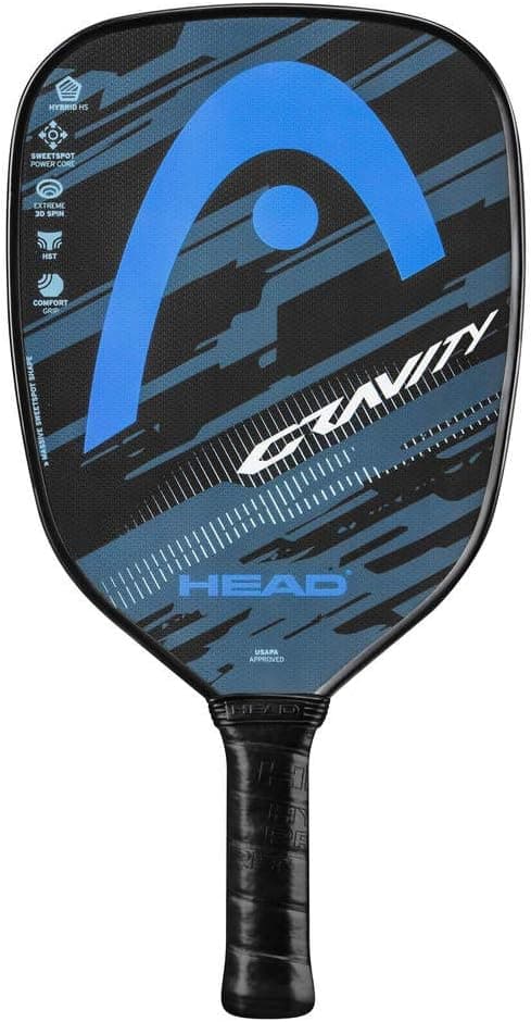 HEAD Graphite Pickleball Paddle - Gravity Paddle with Sweetspot Power Core & Comfort Grip