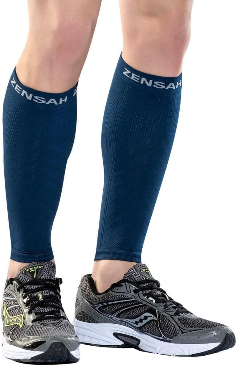 Zensah Running Leg Compression Sleeves - Shin Splint, Calf Compression Sleeve Men and Women