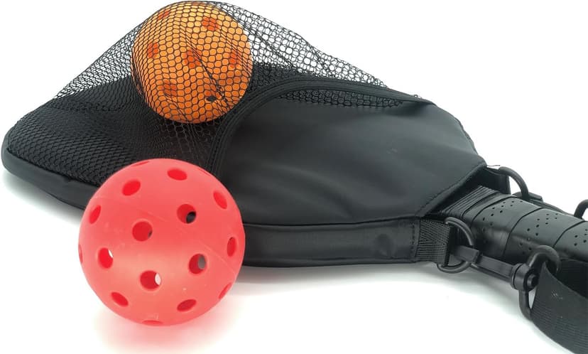 Pickleball Paddle Cover and Storage Bag With Pockets - Water Resistant Racket Sleeve for Standard & Extended Paddles