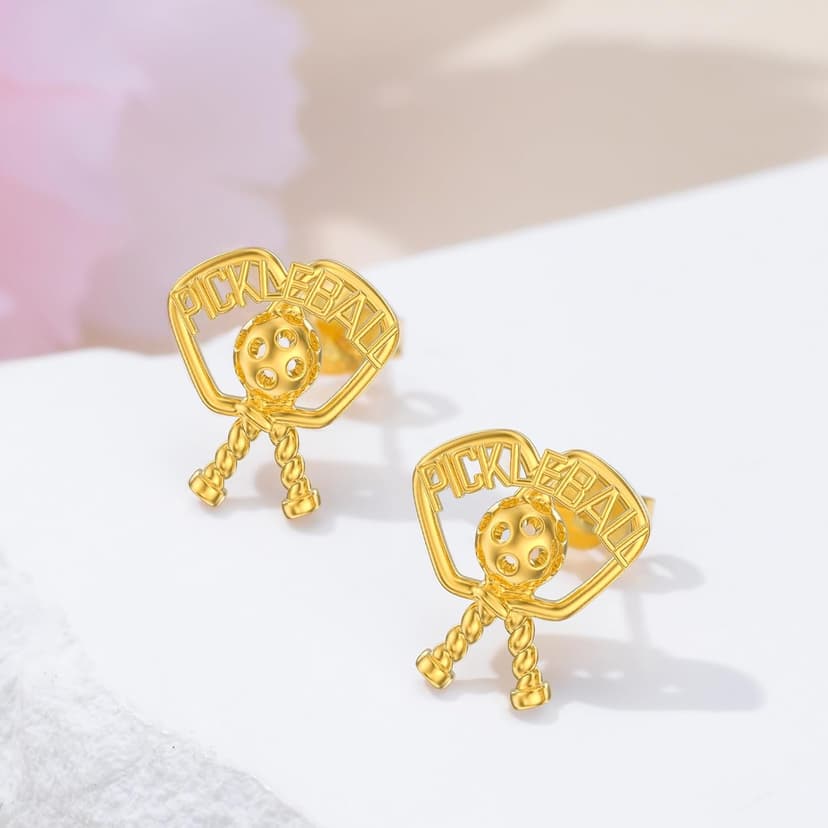 MONGAS Lotus/Cherry/Turtle/Seahorse/Ladybug/Daisy/Spike/Horse/Dachshund/Pickleball/Dragon/Earrings Sterling Silver Screw Back Stud Earrings Jewelry for Women