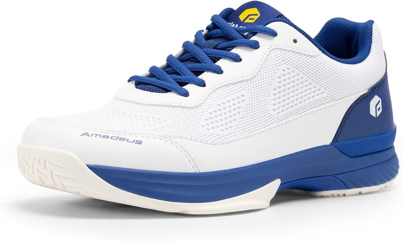 FitVille Wide Pickleball Shoes for Men Tennis Shoes Sneakers for All Court Racquetball Athletic Shoes for Racquet Sport | Arch Support & Wide Toe Box