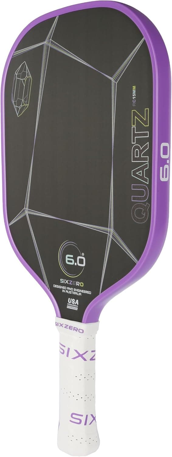 Quartz Pickleball Paddle - Affordable, Premium Construction, Raw Carbon