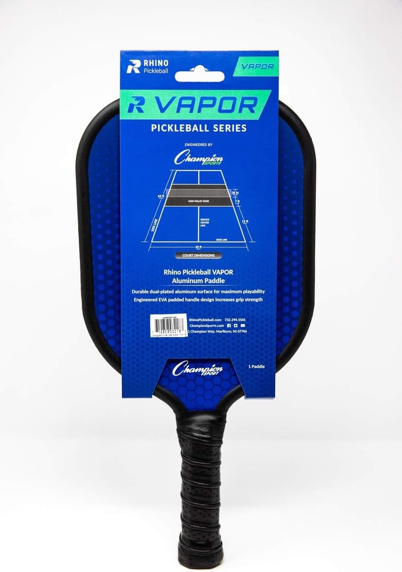 Champion Sports Rhino Pickleball Paddles: Indoor or Outdoor Pickleball Paddles in Wood, Aluminum, Fiberglass, Graphite – Multiple Styles
