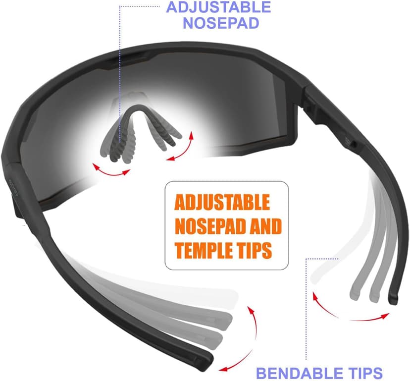 Eazyrun Polarized Small Sports Sunglasses for Youth Women, Baseball Softball Cycling Running Pickleball Padel tennis
