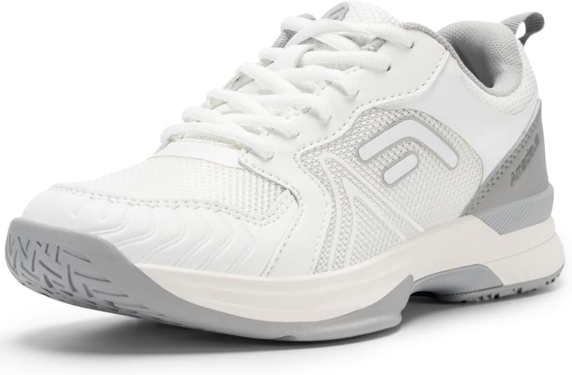 FitVille Wide Pickleball Shoes for Women Cloud-Like Lightweight Womens Tennis Shoes with Arch Support, Wide Toe Box Breathable Court Shoes for Racketball, Badminton